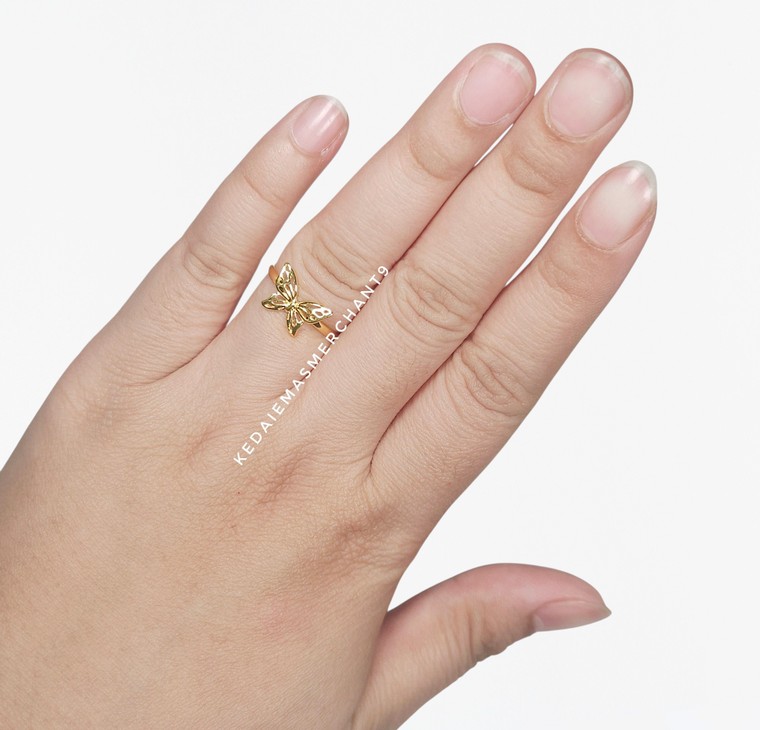 Merchant9 Cincin Emas Butterfly L:0.85CM