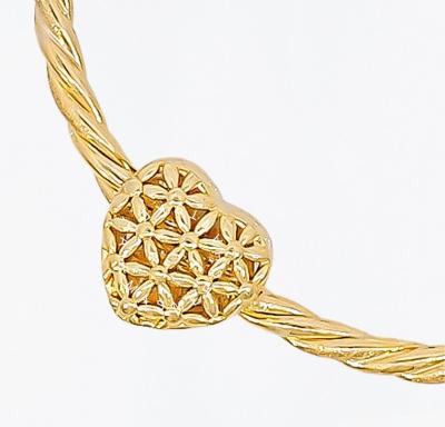 Merchant9 Beads Love Daisy L:1.2CM (HARD GOLD- Super Hollow)