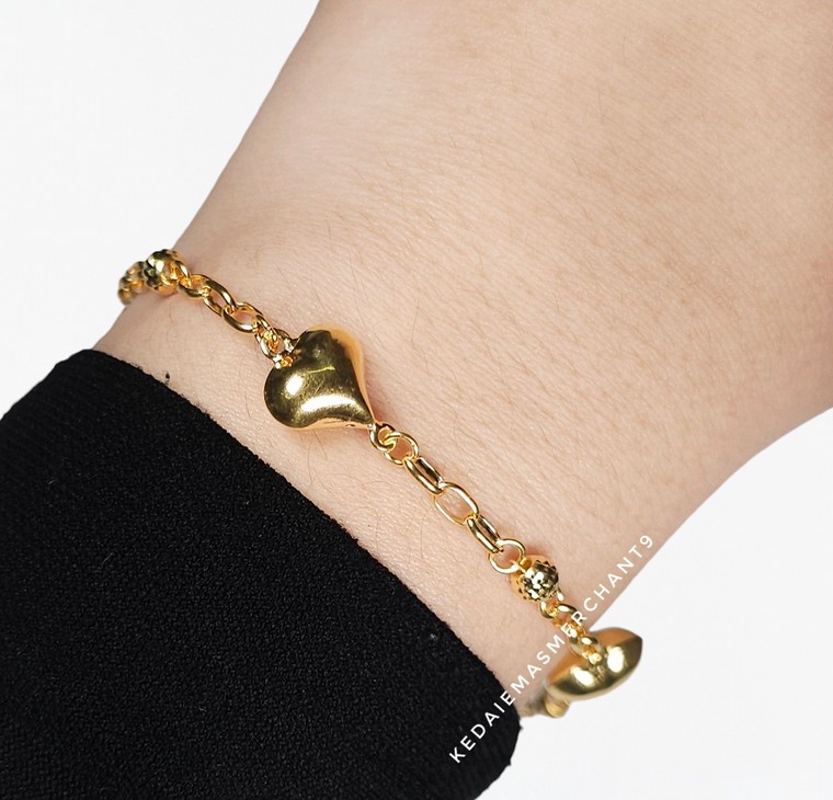 Merchant9 Rantai Tangan Sauh Love Candy Disco L:1CM