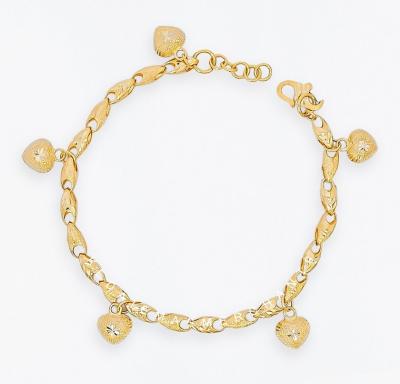 Merchant9 Rantai Tangan Siput Gantung Love Dimensi Pasir L:0.35CM