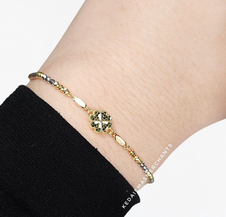 Merchant9 Rantai Tangan Choker Polo Clover Honeycomb Candy Stripes