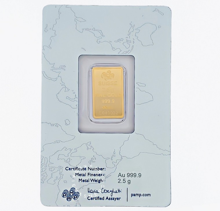Merchant9 Gold Bar PAMP 999.9 Rosa 2.5g