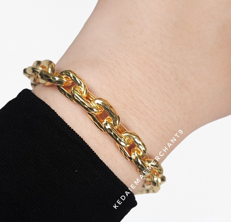 Merchant9 Rantai Tangan Sauh Dimensi L:0.8CM