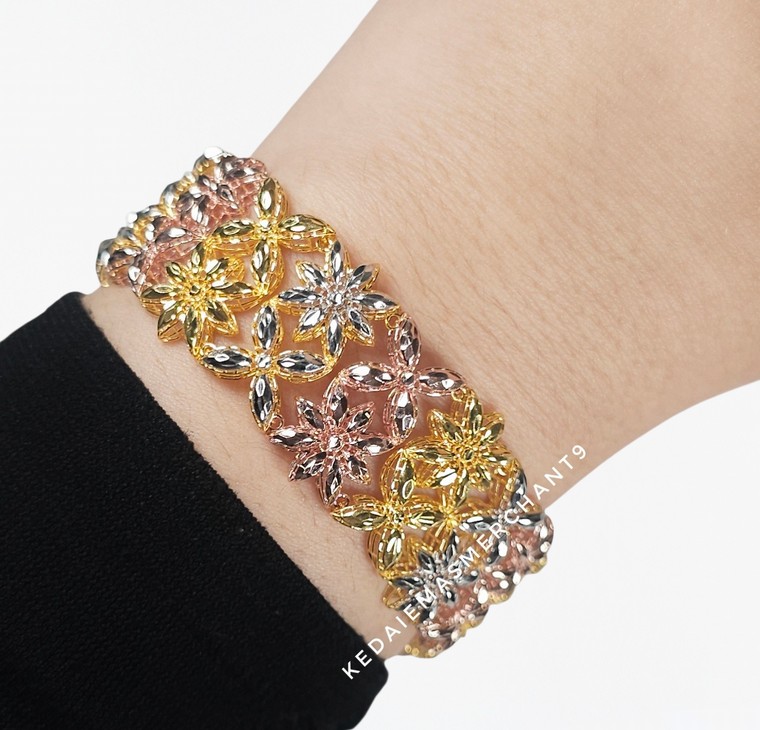 Merchant9 Rantai Tangan Blossom Royale 2L 3C L:2CM (KLIP PETAK)