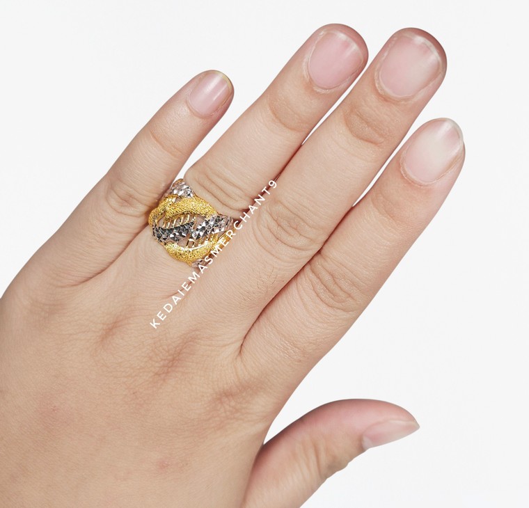 Merchant9 Cincin Emas Kait Pasir 2C L:1.6CM