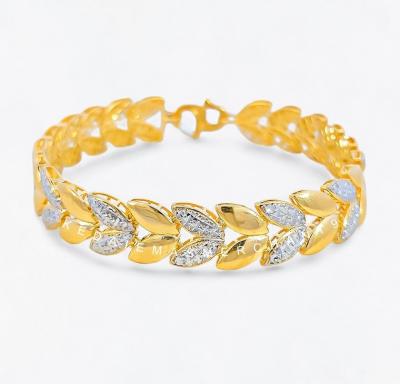 Merchant9 Rantai Tangan Leaf Twin Polish Diamond Cut L:0.95CM