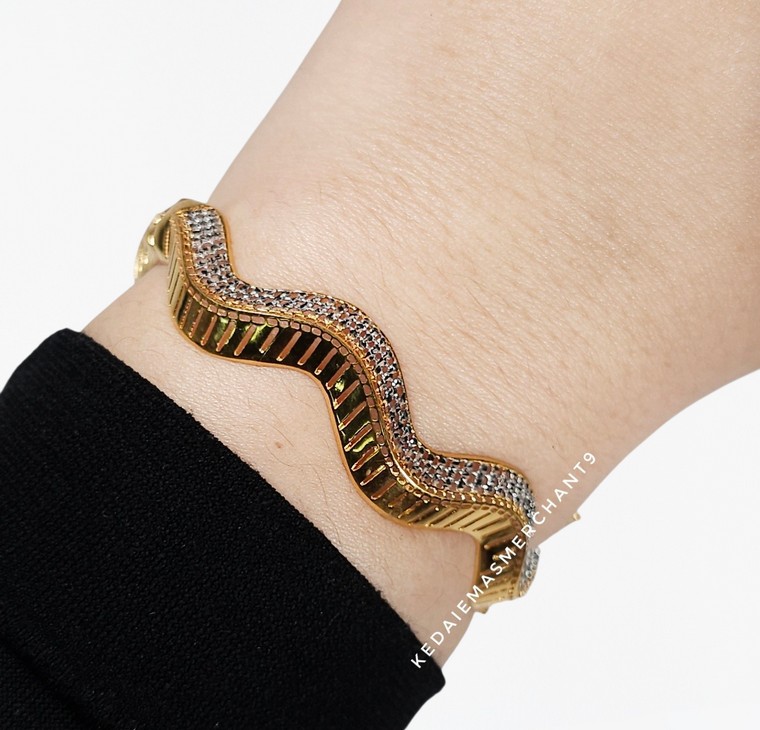 Merchant9 Gelang Wave Kerawang Net 2C L:0.8CM (Oval)