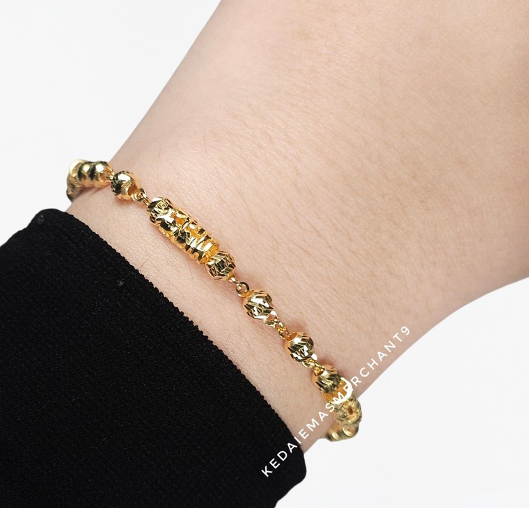Merchant9 Rantai Tangan Buluh Candy Kerawang L:0.4CM