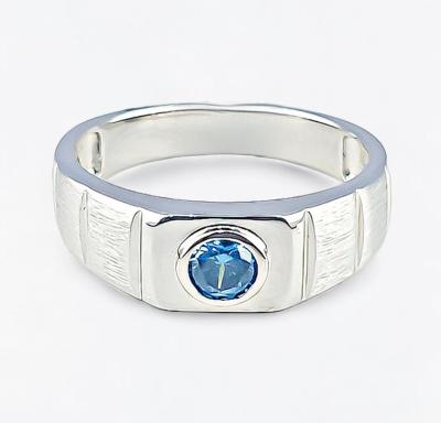 Merchant9 Cincin Perak Batu Biru Muda Rahman