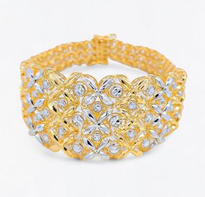 Merchant9 Rantai Tangan Bunga Tanjung Kerawang Perut Ular 2C 3L L:3.2CM (KLIP SLIDE)