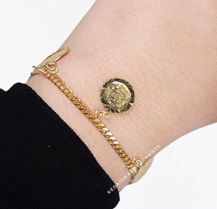 Merchant9 Rantai Tangan Mesin Gantung Syiling L:0.25CM