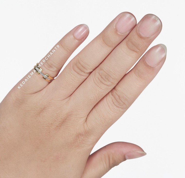 Merchant9 Cincin Emas Belt Diamond Cut 2C