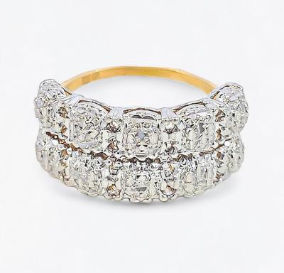 Merchant9 Cincin Emas Roti Bun Diamond Cut 2 Layer