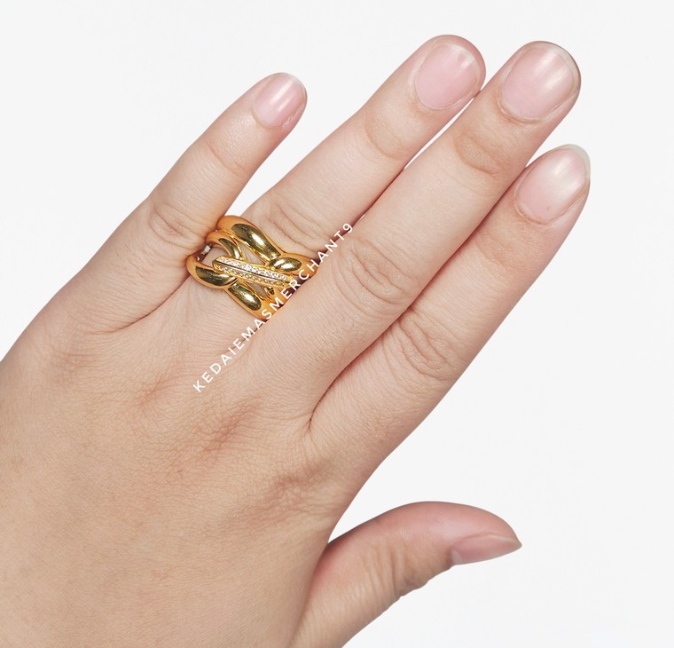 Merchant9 Cincin Emas Belt Polish Permata