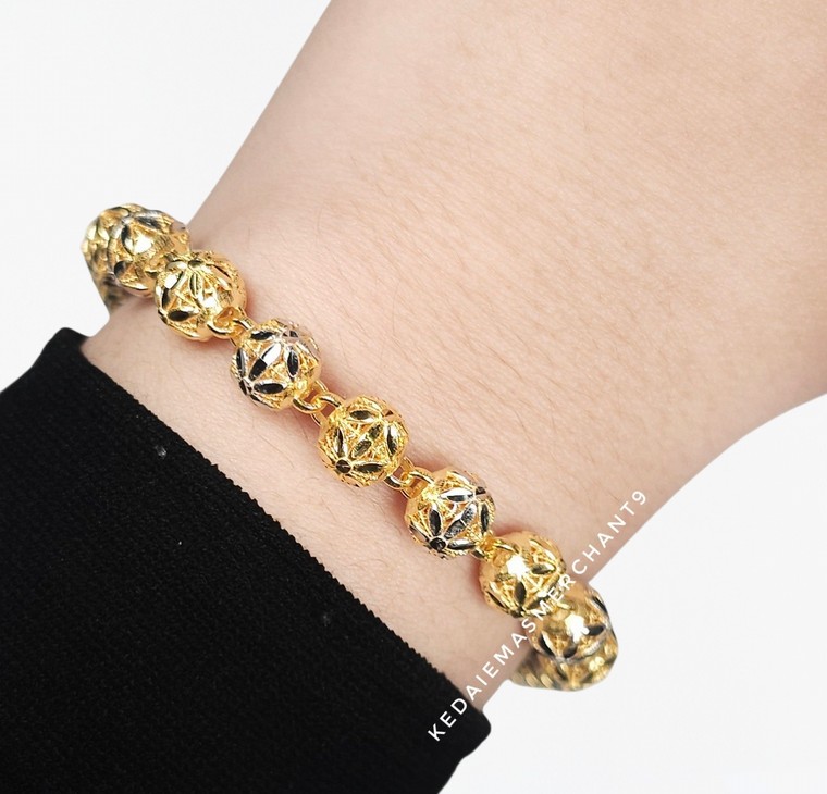 Merchant9 Rantai Tangan Candy Kerawang Bunga Daisy 2C L:0.8CM