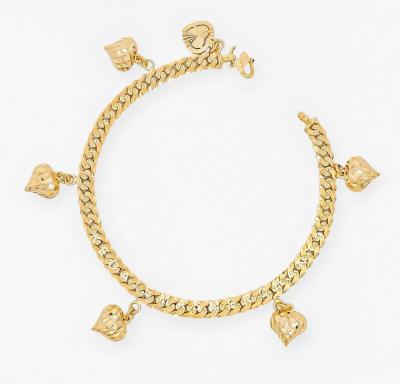 Merchant9 Rantai Tangan Kendi Dimensi Gantung Love 2C L:0.6CM