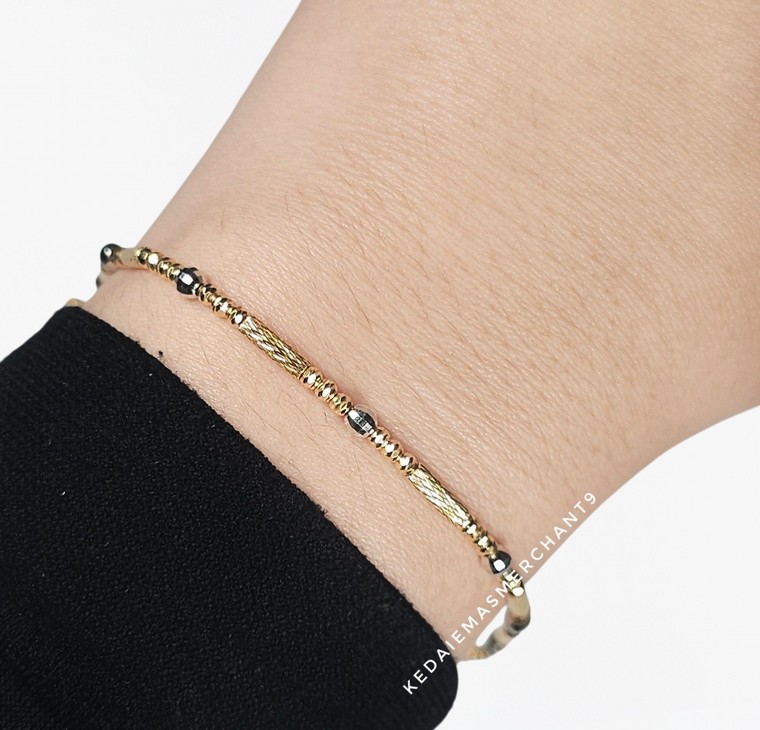 Merchant9 Rantai Tangan Buluh Bola Bola Dimensi 2C L:0.2CM