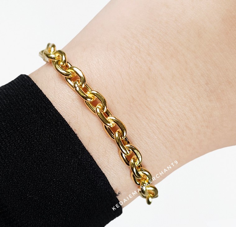 Merchant9 Rantai Tangan Sauh Polish L:0.5CM