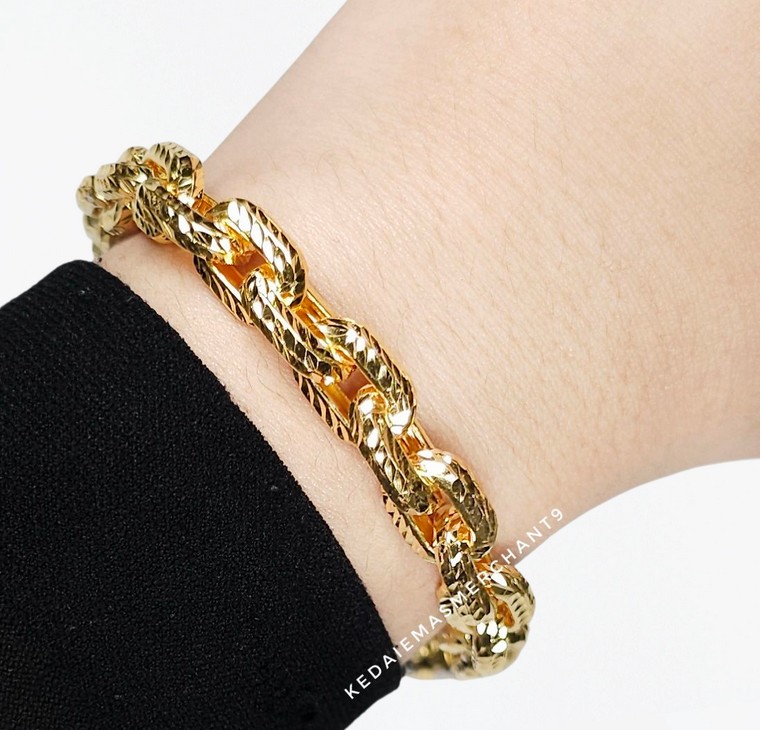 Merchant9 Rantai Tangan Sauh Dimensi Love Gantung 2C L:0.8CM