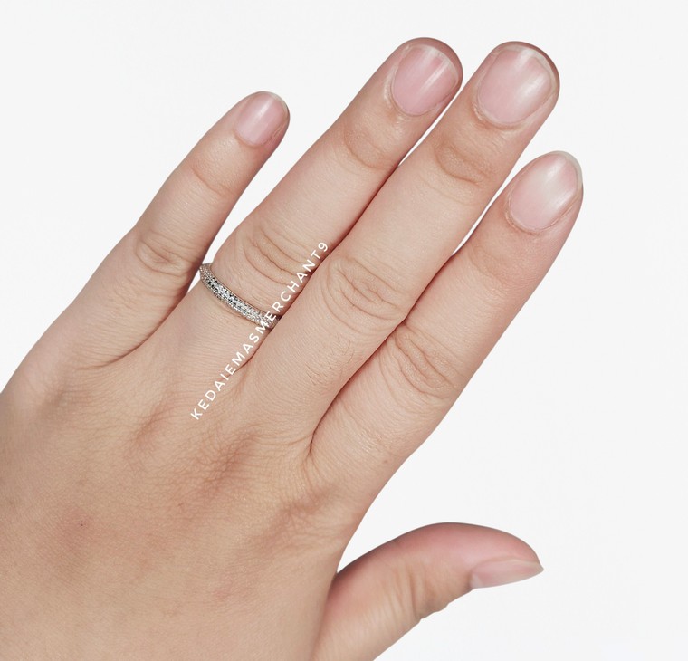 Merchant9 Cincin Emas Lintah Diamond Cut 2C L:0.3CM