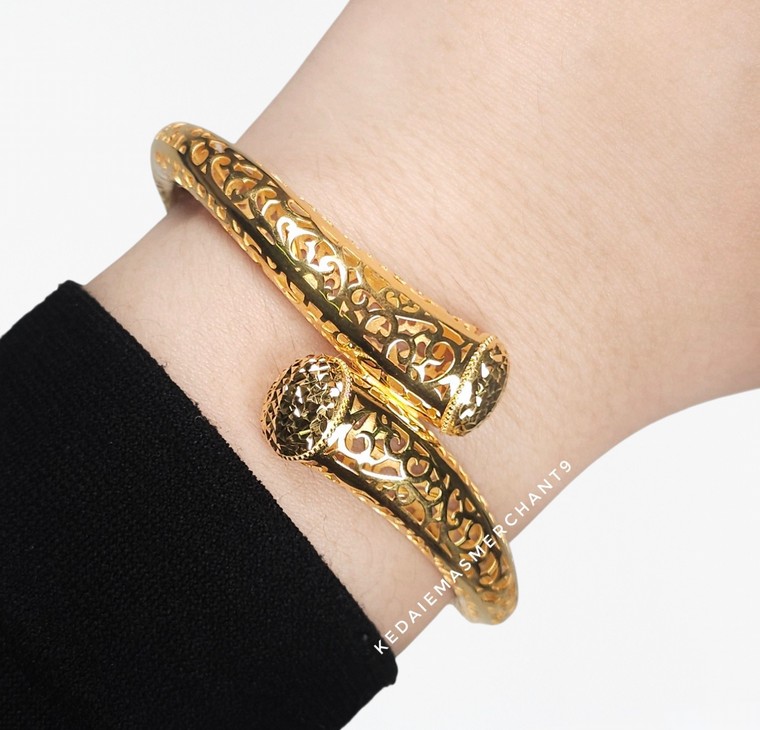 Merchant9 Gelang Lintah Silang Kerawang L:2.5CM