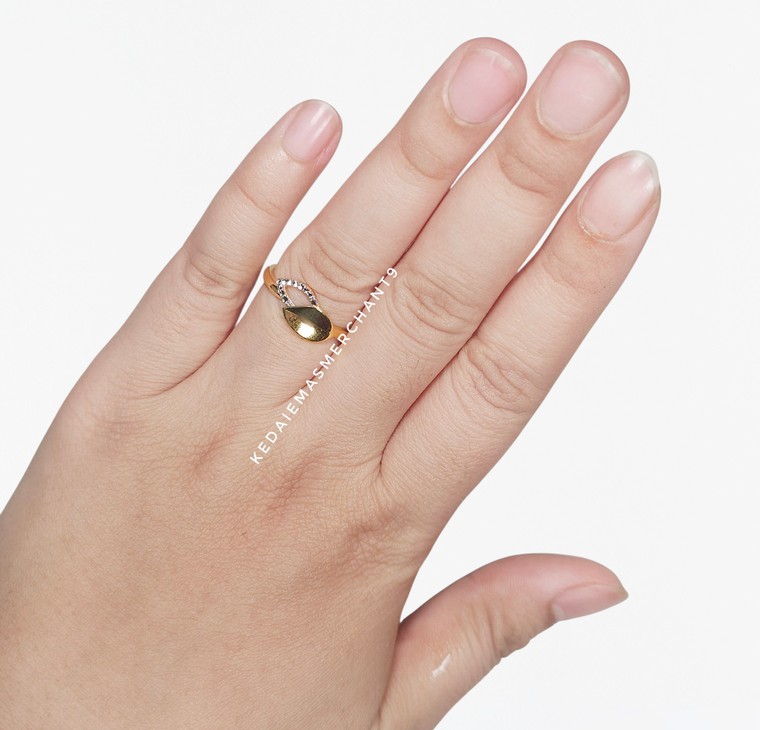 Merchant9 Cincin Emas Leaf Laurier 2C L:0.7CM