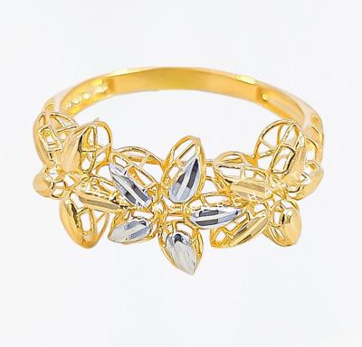 Merchant9 Cincin Emas Bunga Plumeria 2C L:1CM