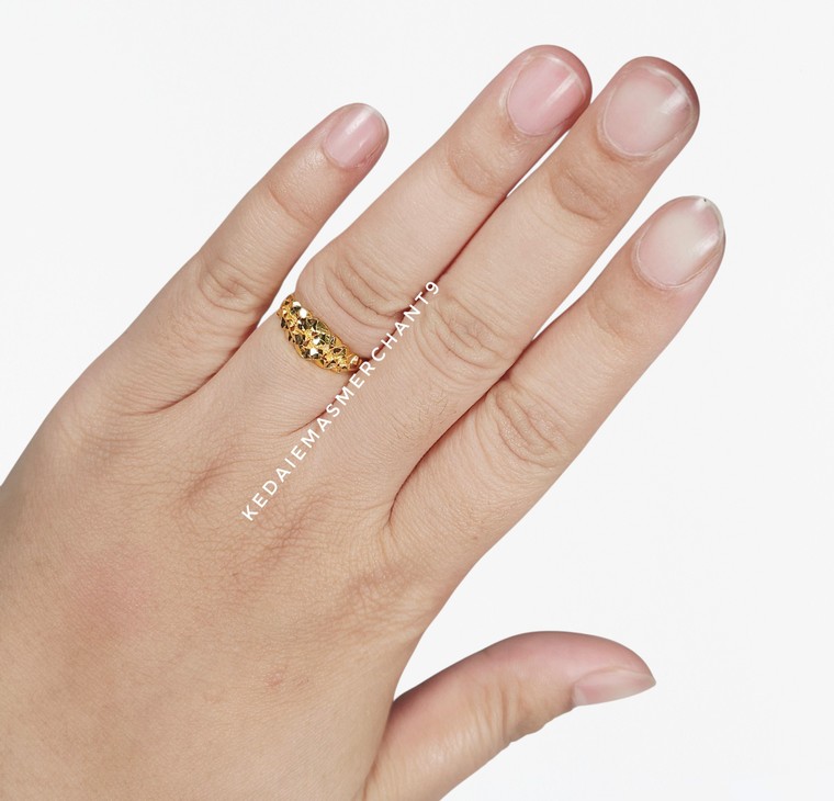 Merchant9 Cincin Emas Gajah Pasir Polish L:0.65CM