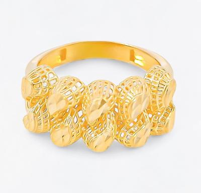 Merchant9 Cincin Emas Tear Drop Dimensi Kerawang L:1CM