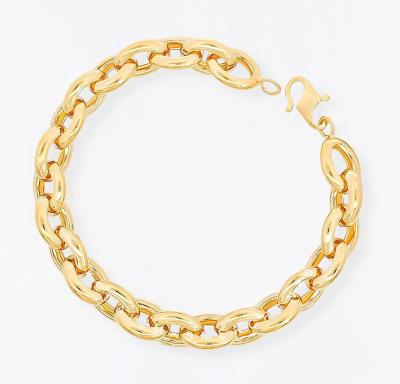 Merchant9 Rantai Tangan Sauh Oval Polish L:0.9CM