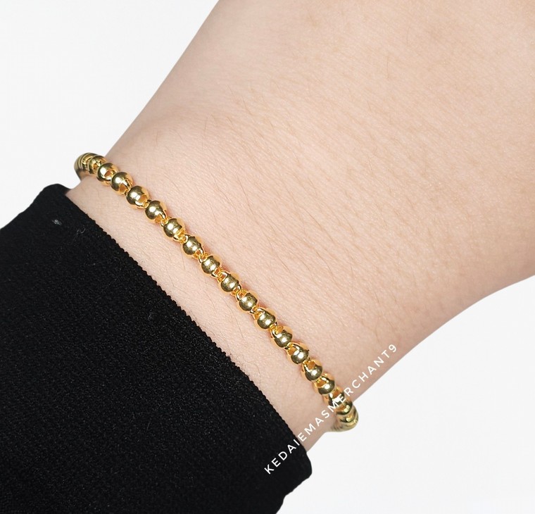 Merchant9 Rantai Tangan Pearl Polish L:0.3CM