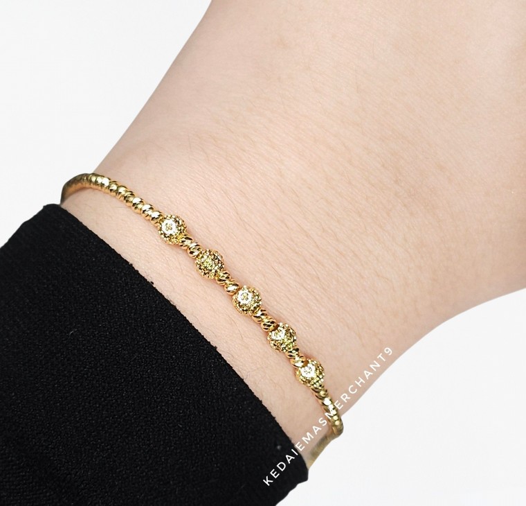 Merchant9 Rantai Tangan Choker Candy Stripe Dimensi L:0.4CM