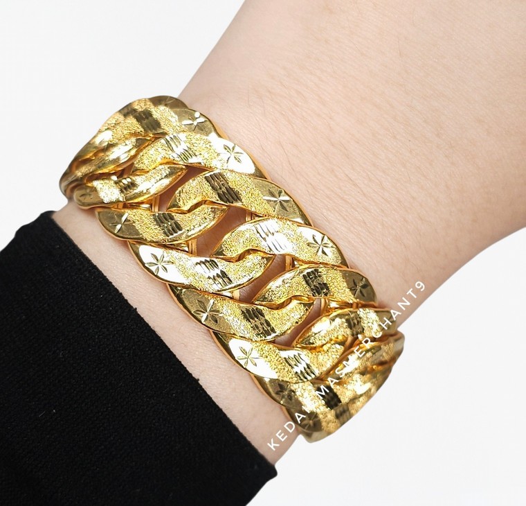 Merchant9 Rantai Tangan Kait 2 Pasir Star L:2.2CM (KLIP PETAK)