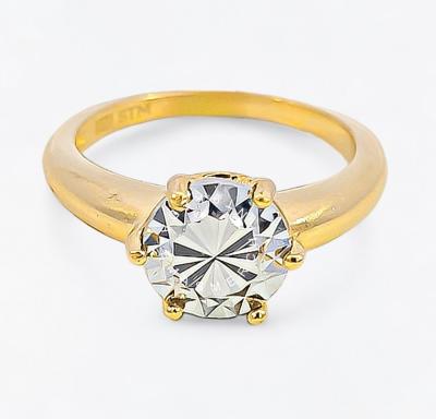 Merchant9 Cincin Emas Solitare Diamond Cut 2C