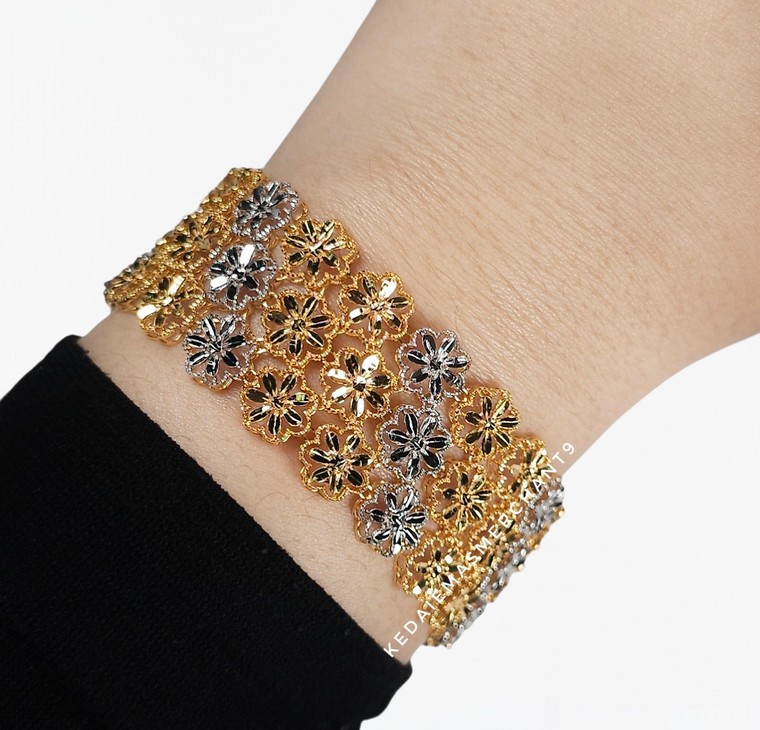 Merchant9 Rantai Tangan Daisy Luxe 2C L:2.3CM