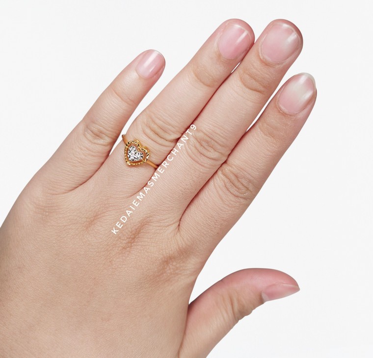 Merchant9 Cincin Emas Love Diamond Cut 2C