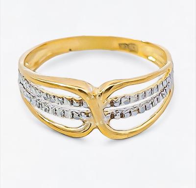 Merchant9 Cincin Emas Belt Strip Diamond Cut 2C L:0.75CM
