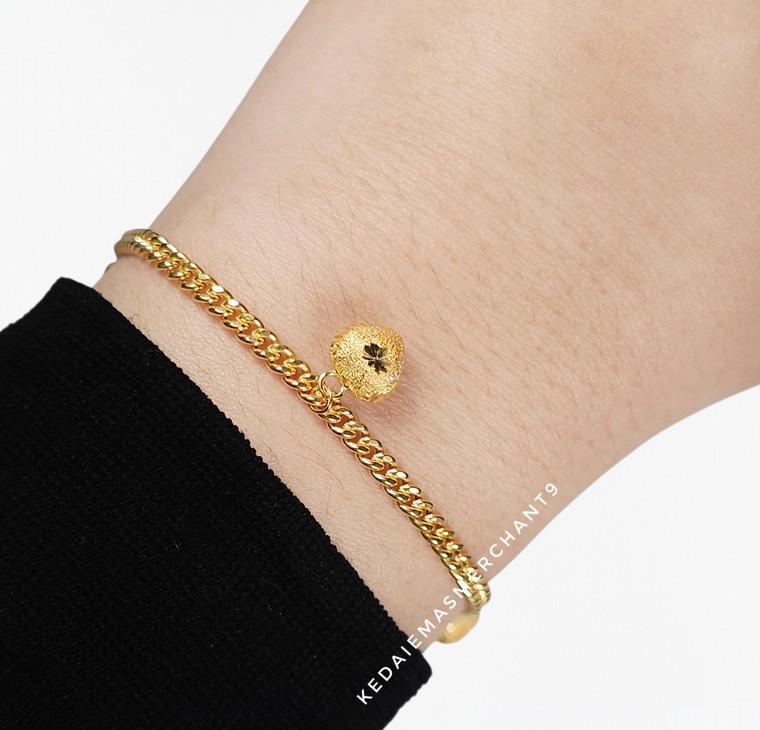 Merchant9 Rantai Tangan Gajah Mesin Gantung Love Loceng L:0.25CM