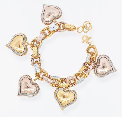 Merchant9 Rantai Tangan Sauh Kerawang Dimensi Gantung Honey Love 3C L:1.1CM