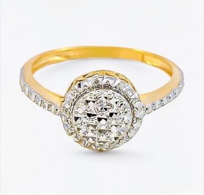 Merchant9 Cincin Emas Circle Diamond Cut L:0.8CM