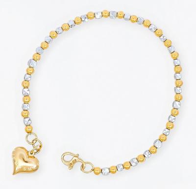 Merchant9 Rantai Tangan Pearl Cube Dimensi Love Gantung 2C L:0.3CM