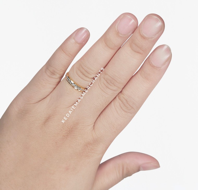 Merchant9 Cincin Emas Diamond Cut L:0.3CM