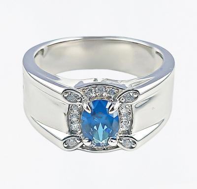 Merchant9 Cincin Perak Batu Biru Muda Tok Gajah