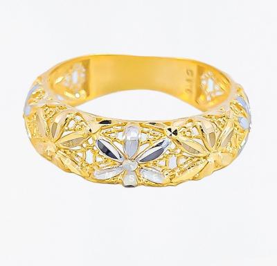 Merchant9 Cincin Emas Kerawang Bunga Daisy 2C L:0.65CM