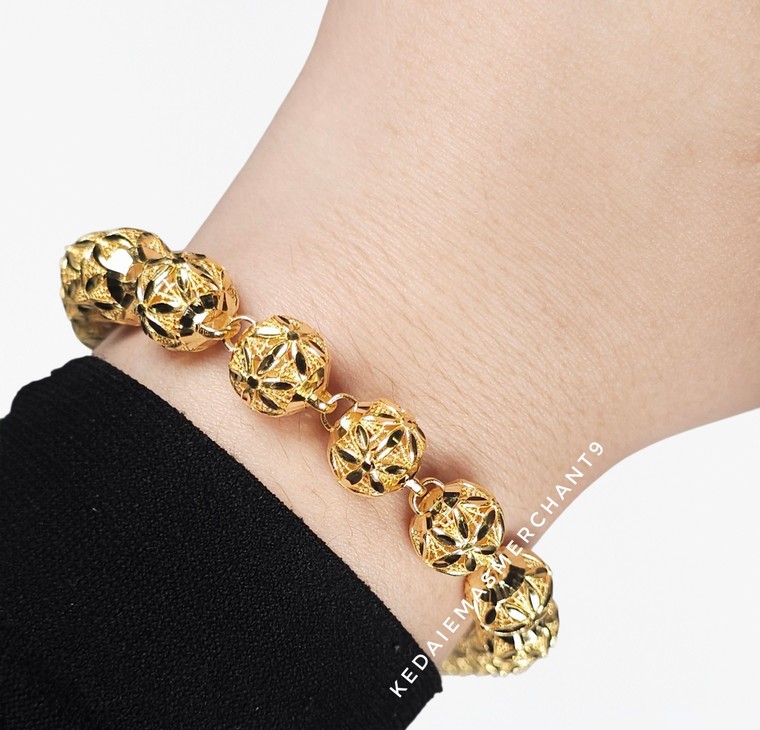 Merchant9 Rantai Tangan Candy Kerawang Bunga Daisy L:1CM