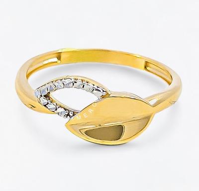 Merchant9 Cincin Emas Leaf Laurier 2C L:0.7CM