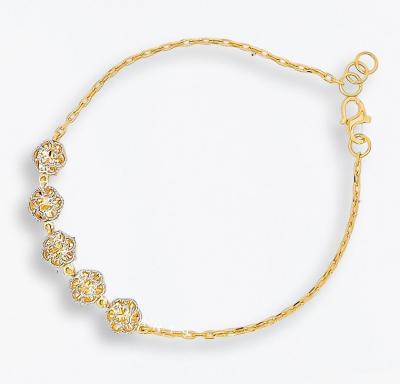 Merchant9 Rantai Tangan Choker Sauh Flora De Amore 2C L:0.7CM