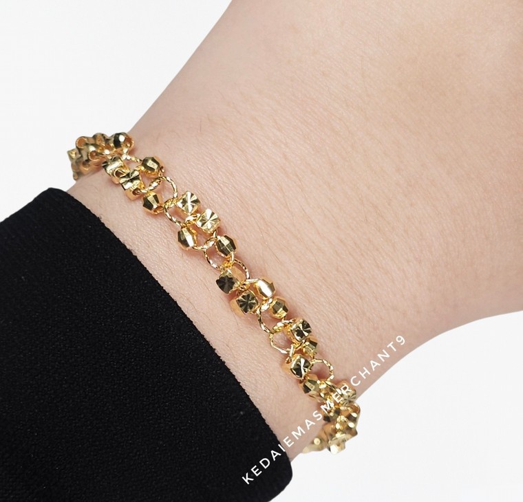 Merchant9 Rantai Tangan Anggur Cube Dimensi L:0.6CM