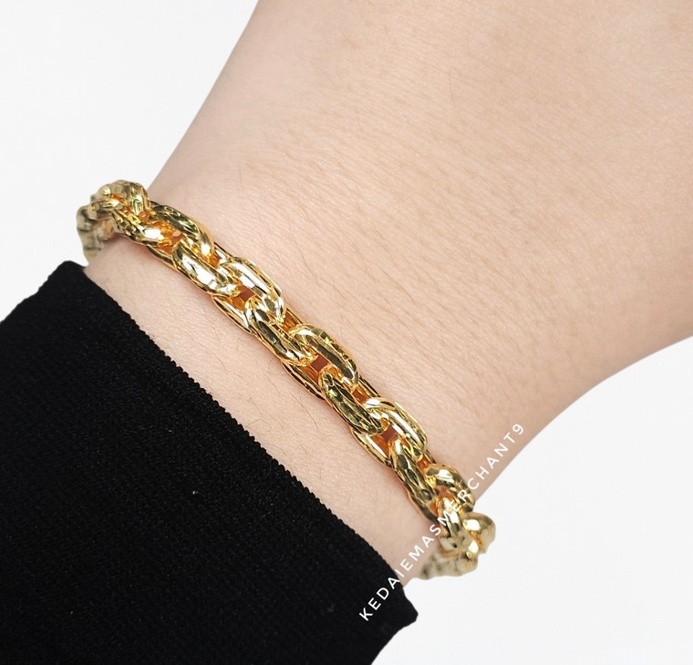 Merchant9 Rantai Tangan Sauh Dimensi L:0.75CM