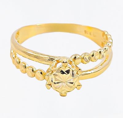 Merchant9 Cincin Emas Diamond Cut 2 Layer Bubble L:0.5CM